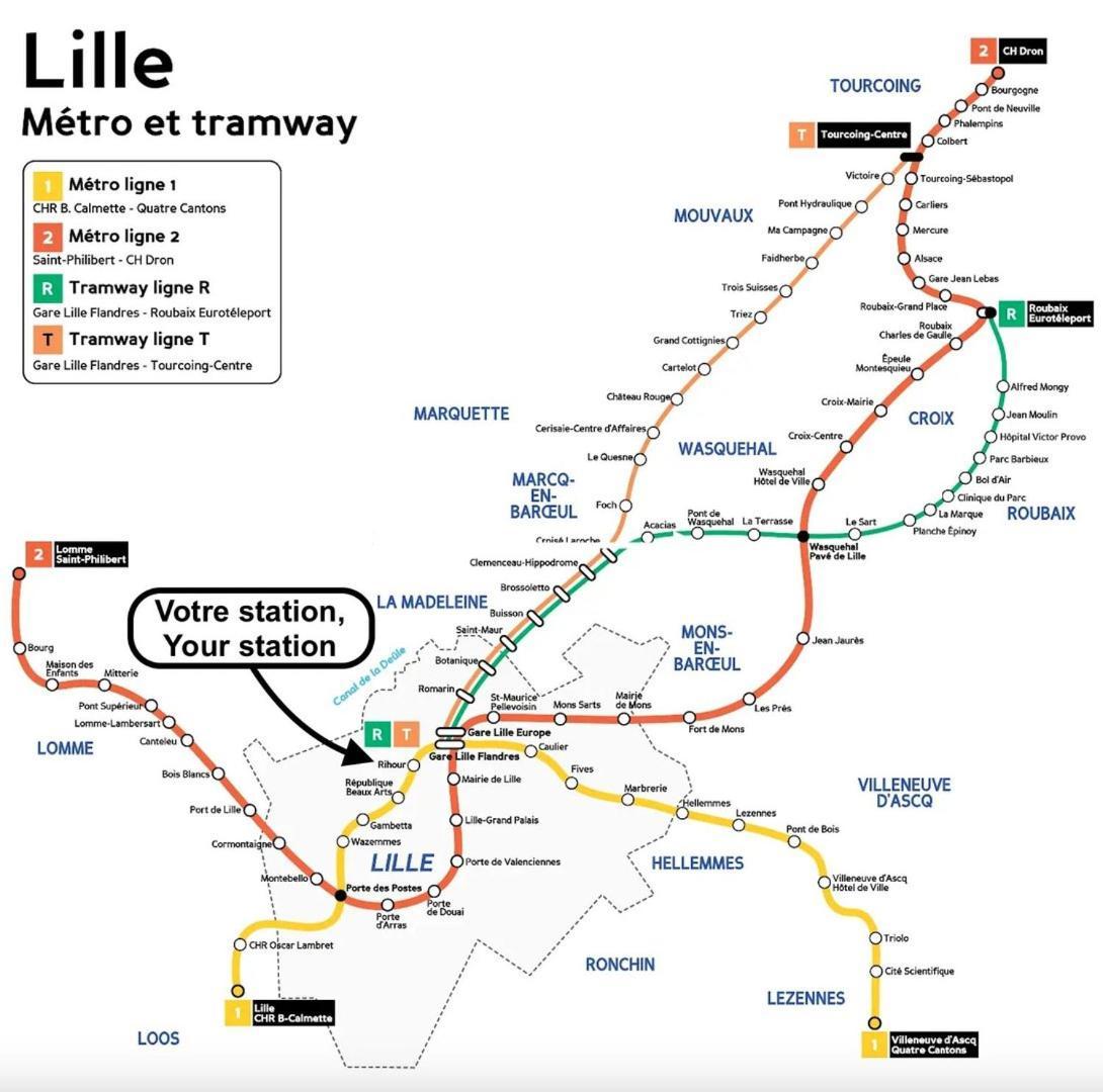 Lille Centre - Nice Flat With Terrace! 外观 照片